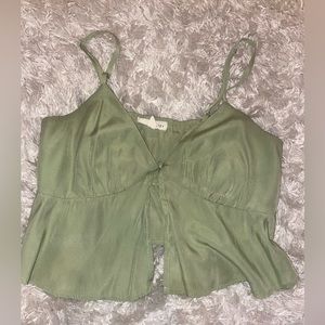 Pacsun LA Hearts green tank top size xs